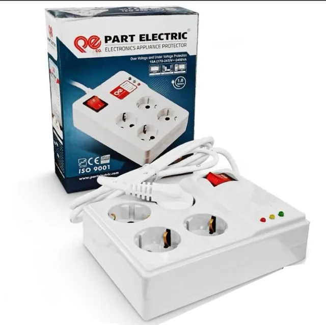 محافظ 4 خانه کامپیوتر آنالوگ با کابل 1/8 کد2204
