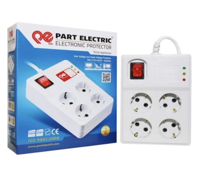محافظ 4 خانه کامپیوتر آنالوگ با کابل 1/8 کد2204